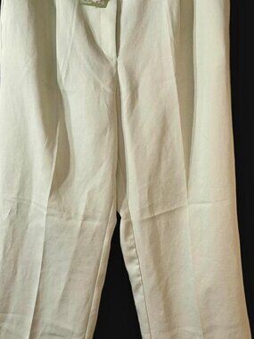 H&M Pale Green Pleated Trousers Womens US 12 New With Tags